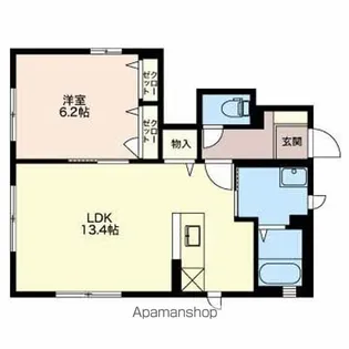 プリムローズYAMAZAKI【1階】の間取り