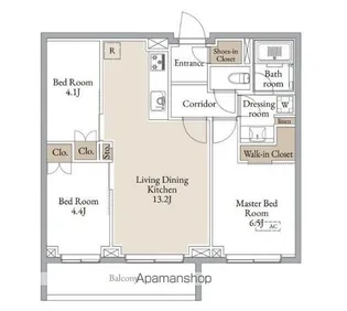 クラリティア横濱反町【2階】の間取り