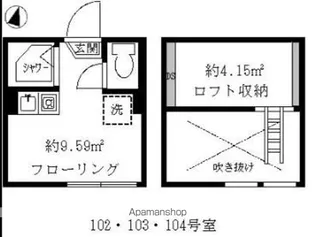 ティアーモフェザー【1階】の間取り