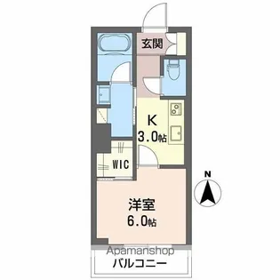 SERDINA万世町【102号室】の間取り