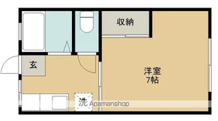 イン上杉【1階】の間取り