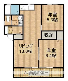 シャーメゾンアルテミス【1階】の間取り