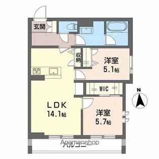 キャピターレ【1階】の間取り