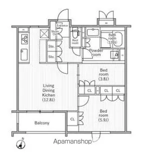 NIDO SAKURAGAOKA【4階】の間取り