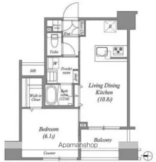 ACP RESIDENCE中野新橋【2階】の間取り