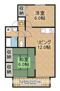 ソレイユ加納B【1階】の間取り