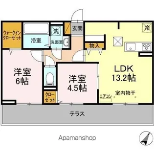 フォレストおおたか Ⅰ【1階】の間取り