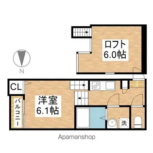 メゾン・ド・クレイン【1階】の間取り