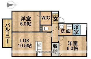 リビングタウン家代の里A【1階】の間取り