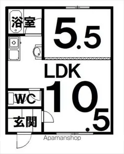 おびひろハウス17【302号室】の間取り