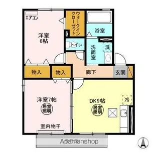 リビングタウンみどりの【1階】の間取り
