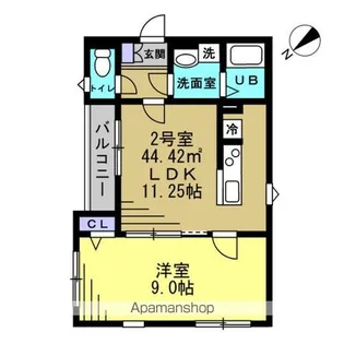 グランメゾン南流山【1階】の間取り