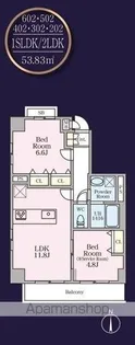 THE MANOR EXELSIOR【4階】の間取り