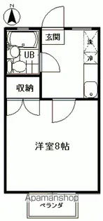 コーポ武蔵【202号室】の間取り