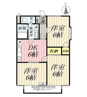 グランドマンション浅井Ⅱ【201号室】の間取り