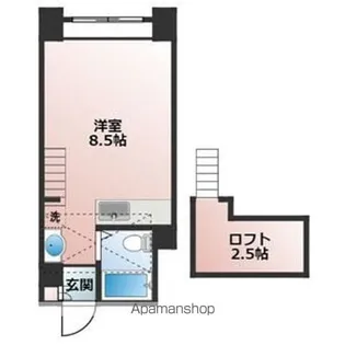 シャトー北24条【509号室】の間取り