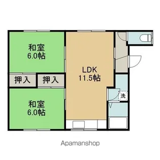 黒田ベース【202号室】の間取り