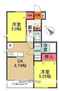 BONNE MAISON泉【F号室】の間取り