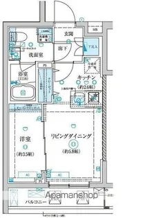 ベルシード王子神谷【1階】の間取り