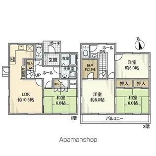 千葉県柏市宿連寺【一戸建】の間取り