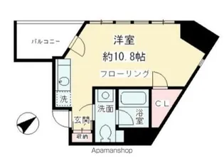 ルフィット神宮北参道(旧ニューシティアパートメンツ千駄ヶ谷Ⅱ)【13階】の間取り