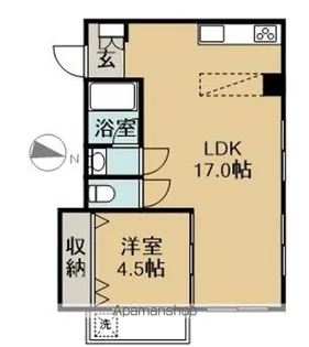 リバーサイド舟入【301号室】の間取り
