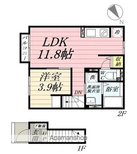 トレゾール土樋【2階】の間取り