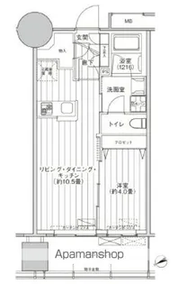 桜ヒルズ九段北【6階】の間取り