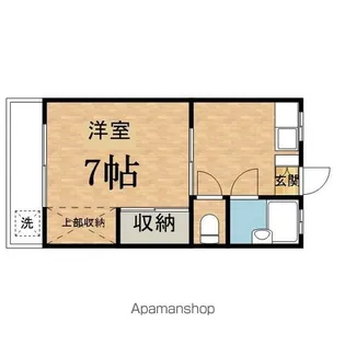 コーポ第一大木【1階】の間取り