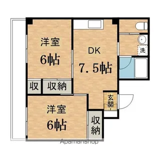 多摩パークハイツ【1階】の間取り