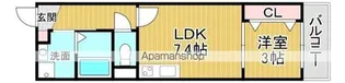 フィーリックス大楠Ⅱ【201号室】の間取り