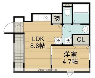 グランフェリス【1階】の間取り