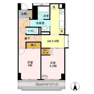 アーバンエクセル蘇我【4階】の間取り