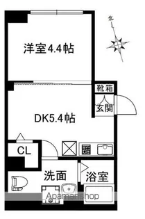 CREAL新富町【2階】の間取り