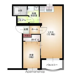 グランディ赤塚【101号室】の間取り