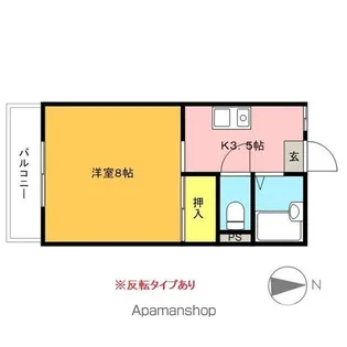 ハローハウス【202号室】の間取り