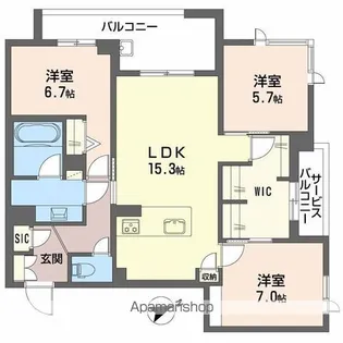 アルテーヌ浜寺元町(213-2)【2階】の間取り