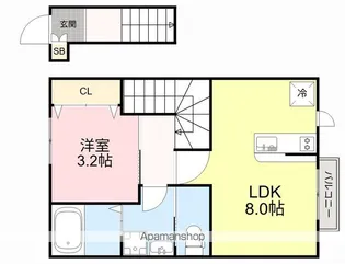 デュマンⅡ【2階】の間取り