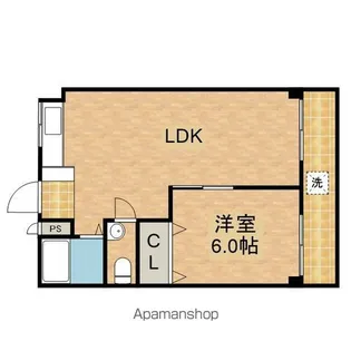 岸田マンション【302号室】の間取り