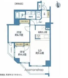 朝日クレス・パリオ西落合【8階】の間取り