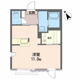 クレセント・M【202号室】の間取り