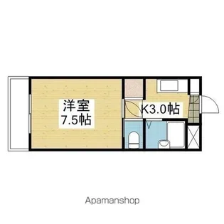 矢野ビル【408号室】の間取り