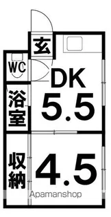 ハイツせせらぎ【B号室】の間取り