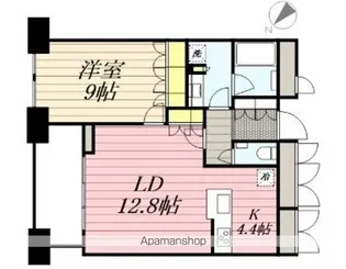Dマークス西新宿タワー【2503.号室】の間取り