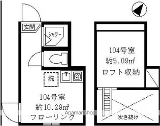 ティ・アーモドリーム【1階】の間取り