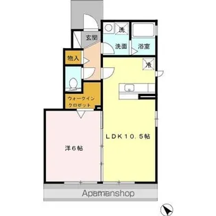 レセンテスパシオ B【101号室】の間取り
