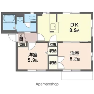 マイネハイマート藤塚H【202号室】の間取り