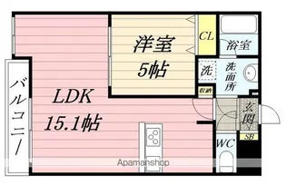LUANA・AIR・RESIDENCE五橋【1階】の間取り