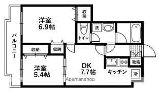フォレスト愛子【2階】の間取り