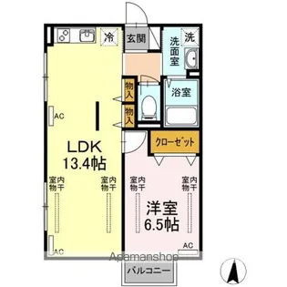 DーⅡ【1階】の間取り